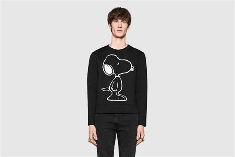 gucci snoopy sweater|GUCCI Snoopy collaboration knit sweater M jp .